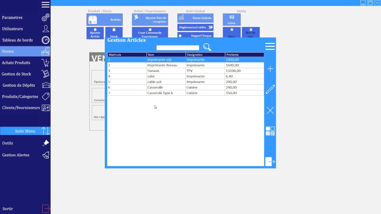 Logiciel de gestion superette gratuit