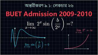 x→∞ তে 2ˣ·sin(b/2ˣ) এর Limit কত? | Substitution দিয়ে sin(x)/x = 1 ব্যবহার করে সমাধান! 🔥