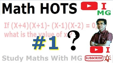 Math HOTS #1 "Higher Order Thinking Skills" in Mathematics | Study Maths With MG Sir Worldwide @I