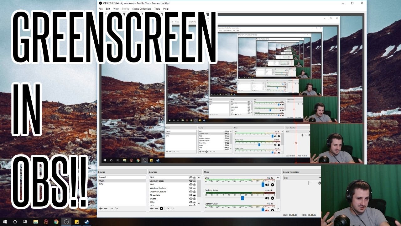 GREEN SCREEN IN OBS TUTORIAL (Chromakey)