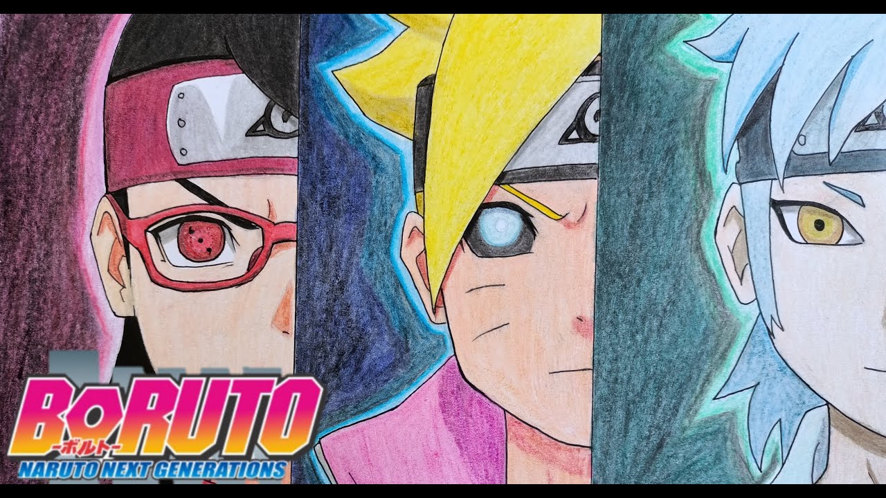 Boruto Sarada e Mitsuki - Desenho de victor_uchiraayt - Gartic