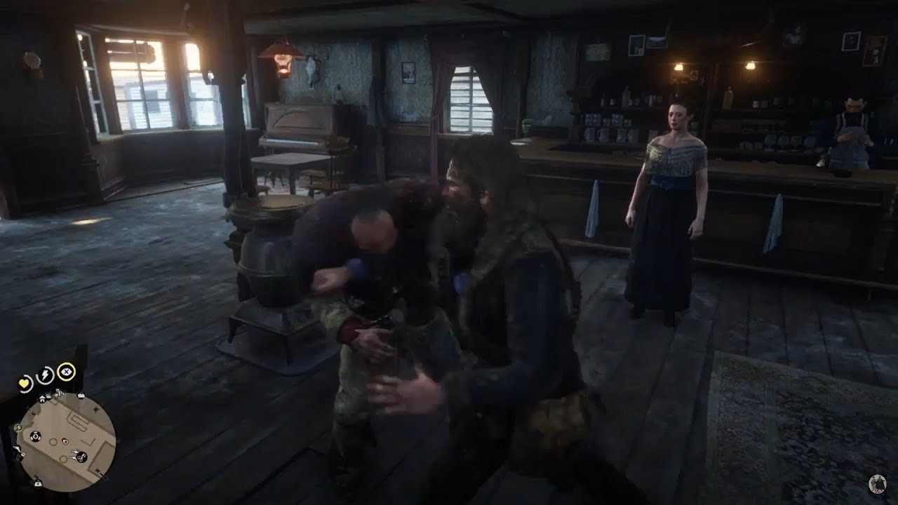 Red Dead Redemption 2 Saloon fight with a Trapper / Wilde Schlägerei im ...