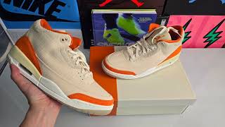 Jordan 3 Retro Tex Starfish - On Feet And Check - Nice 83%