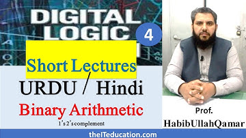 CS302 short lectures   Binary arithmetic 1s 2s complement | 1