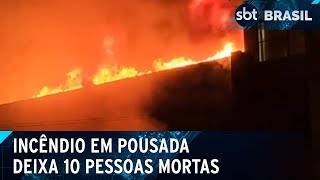 Incêndio em pousada de Porto Alegre deixa 10 pessoas mortas | SBT Brasil (26/04/24)
