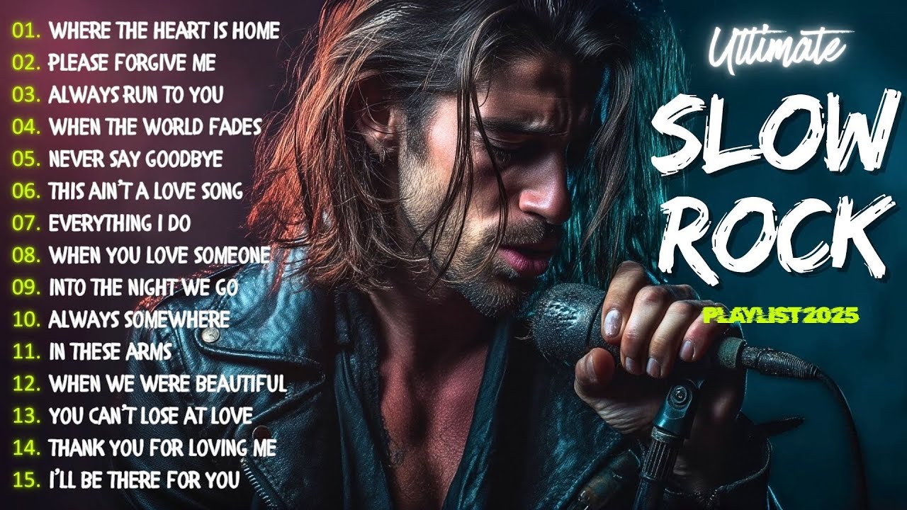 🎶 Slow Rock & Classic Rock for Relaxing Nights | Perfect for Thinking, Loving or Just Being Still