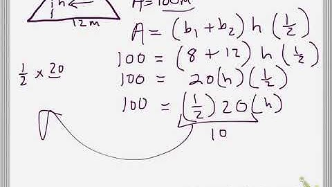 Area of a Trapezoid - Missing Dimension
