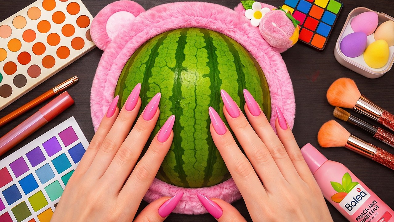 ASMR Makeup Compilation For Sleep | 1 hour (No Talking) 63