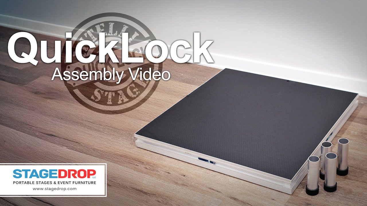 How to Assemble the QuickLock Portable Stage | Official StageDrop Guide