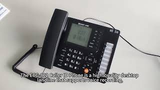 Ultimate Corded Phone with Voice Caller ID & 32GB Recording – Perfect for Home or Office! screenshot 5