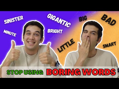 Video: Hvilket ord er kjedelig?