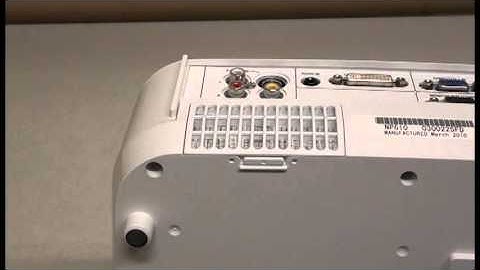 NEC NP610 Projector Bulb and Filter Replacement