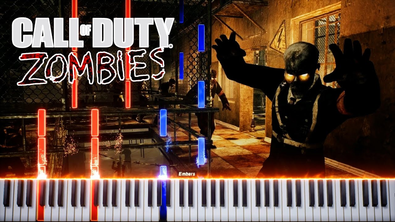CoD Black Ops Zombies Lullaby For A Deadman Piano Synthesia Tutorial
