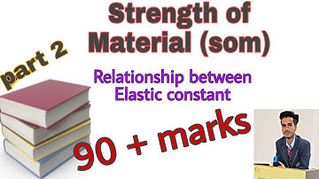 Relationship between Elastic constant in SOM( strength of material).