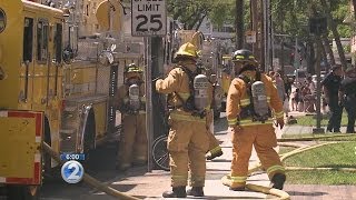 Fire breaks out in Century Center suite