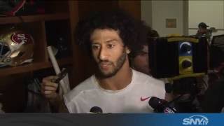 Colin Kaepernick sits for anthem, explains his protest