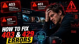 Famous How to Fix 403 & 429 Errors in Google Flow | Public Error Unusual Activity, Resource Exhausted Profile