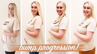 PREGNANCY BUMP PROGRESSION! (12 - 38 WEEKS!) || KYLIE MARIE