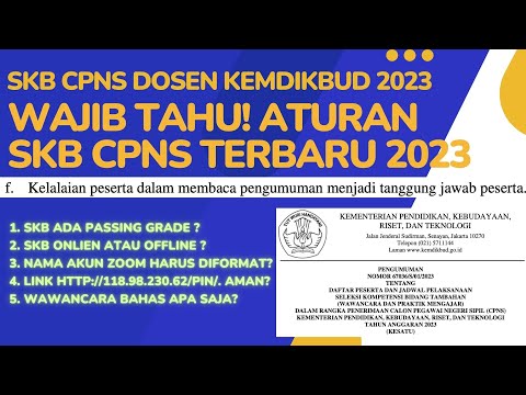 Aturan Baru! SKB CPNS Dosen Kemendikbud 2023