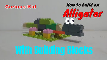 How to build an Alligator from blocks (LEGO, duplo, LEPIN, DIY, large blocks)