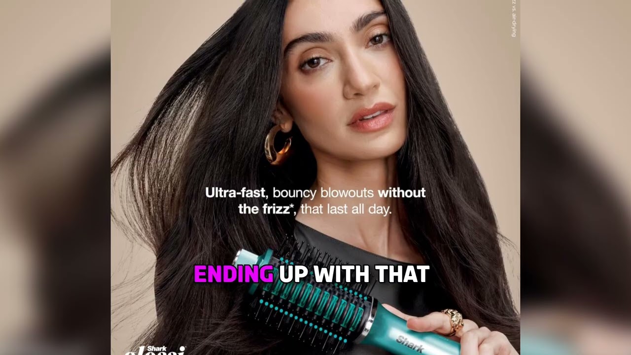 Shark Glossi 2-in-1 Hot Tool Review | Best Frizz-Reducing Blowout Brush for Curly Hair at Home