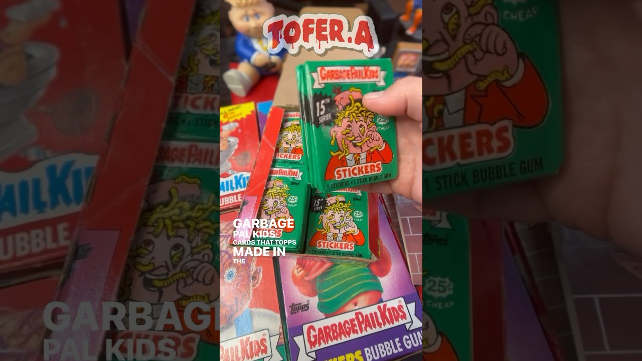 ДЕВЯТЬ КОРОБОК оригинальных запечатанных MURBAGE PAIL KIDS! 