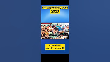 Ap inter supplementary exams 2023 dates #ap #interexams