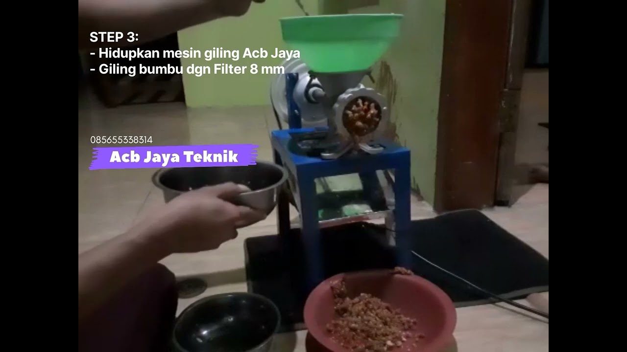 Cara Membuat Bumbu Pecel dengan Mesin Giling Acb Jaya Teknik