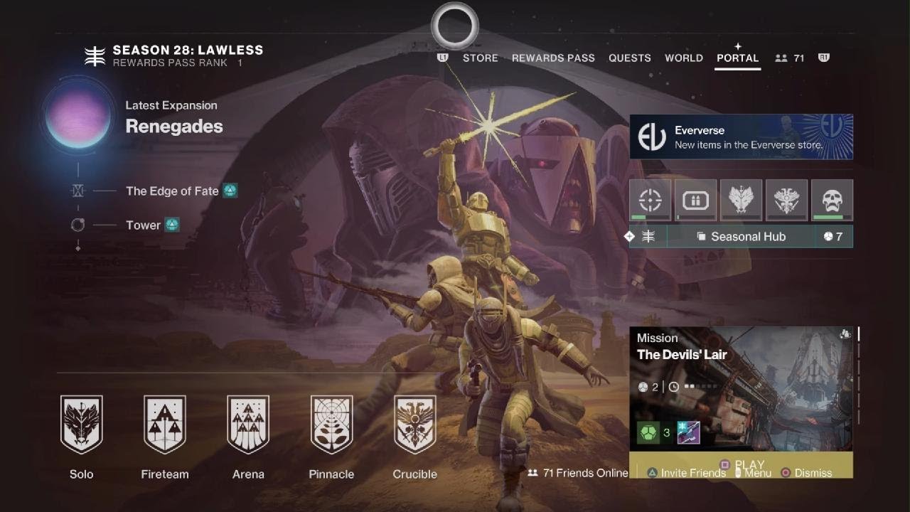 Destiny 2 Renegades Season Pass & Vendors