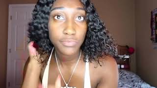 HOW TO ACHIEVE THE WET CURLY LOOK\/KLAIYI HAIR REVIEW!!!