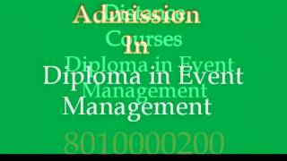 8010000200| Diploma in Event Management| Distance learning Admission 2014