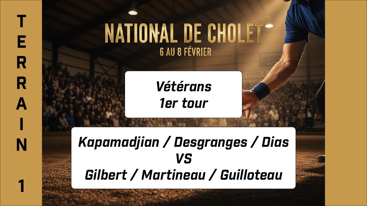 Miniature : Kapamadjian - Desgranges - Dias vs Gilbert - Martineau - Guilloteau | National Vétérans 2026