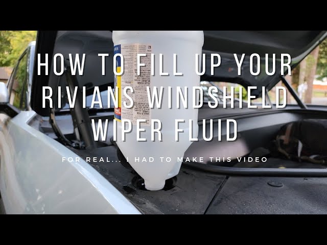 How to Fill Windshield Wiper Fluid