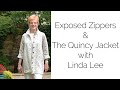 How to sew exposed zippers  sewing quincy jacket variations with linda lee