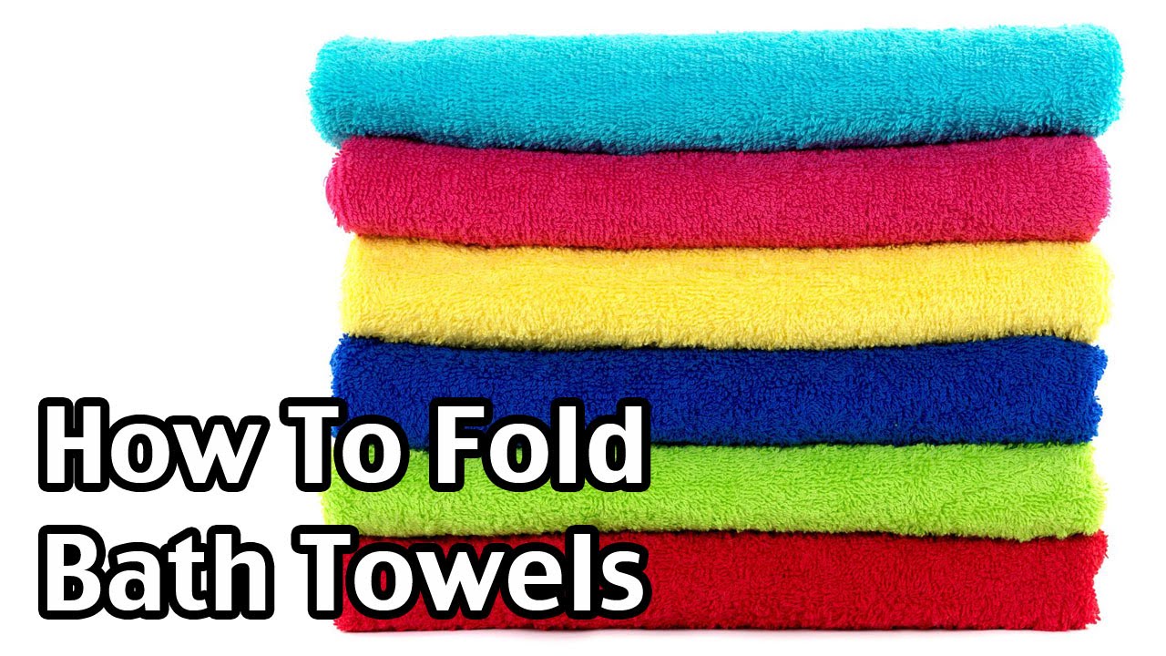 How To Fold Bath Towels YouTube