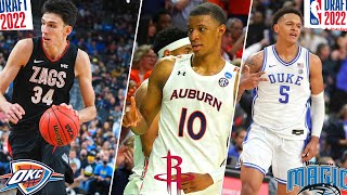 2022 nba full mock draft picks 1-58 (watch till the end)