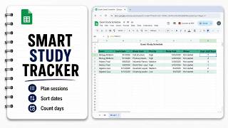 How to Plan an Exam Study Schedule in Google Sheets Step by Step