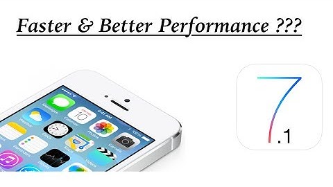 The iPhone 4 Running iOS 7.1 Better Performance ?