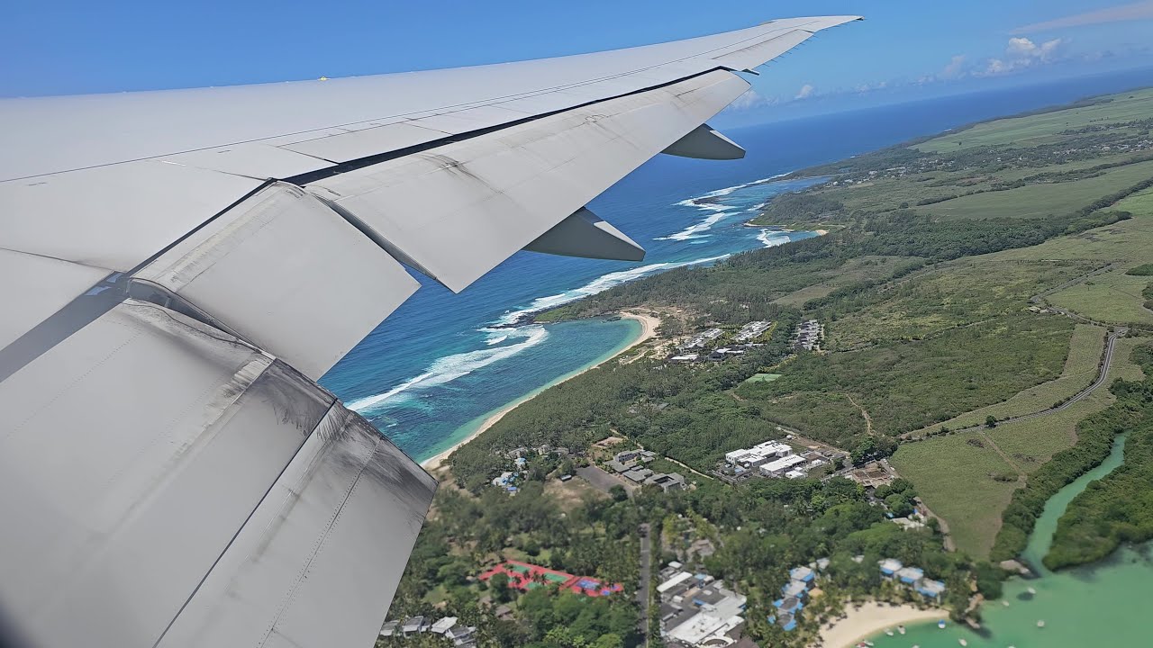 [4K] Décollage de l'Ile Maurice - Air France Boeing 777-300ER