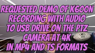 4K demo recorded on thumbdrive on the Fomako K600N PTZ Camera while recording the review in 1080P screenshot 5