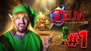 Ocarina of Time 3D 4K 60FPS - Link Cosplay Facecam Playthrough Pt 1 (Henriko 4K Textures + ReShade)