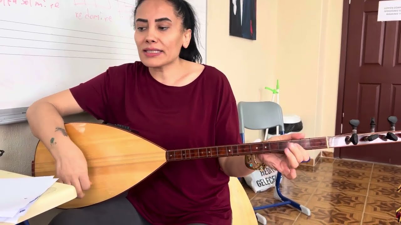 Şu dağlar kömürdendir bağlama dersi solfej