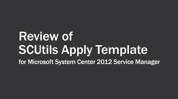 Review of SCUtils Apply Template