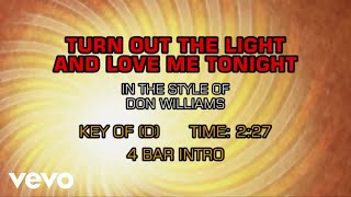 Video thumbnail of "Don Williams - Turn Out The Light And Love Me Tonight (Karaoke)"