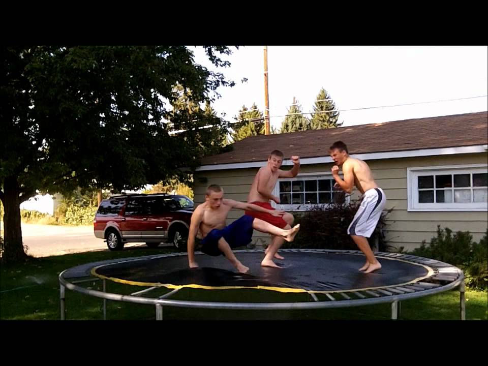 Trampoline Breaks YouTube
