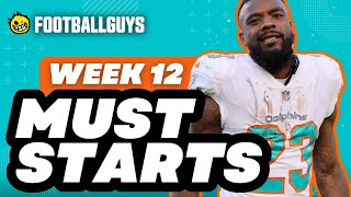8 Must Start Players for Week 12 Fantasy Football