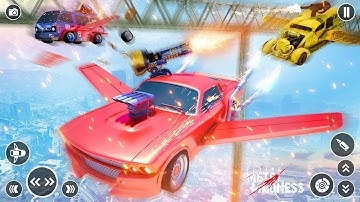 Flying Car Robot Shooting Game