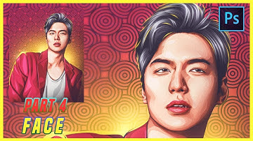 [ Photoshop Tutorial ] LEE MIN HO Vexel art - PART 4 FACE