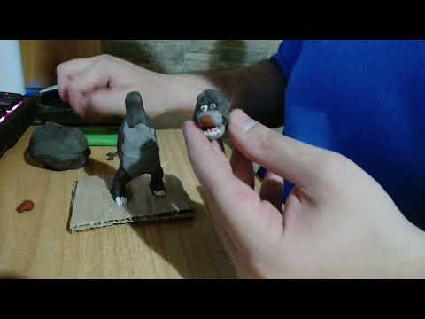 How to make Baloo  WITH PLASTILINA  [the jungle book 1967 ]