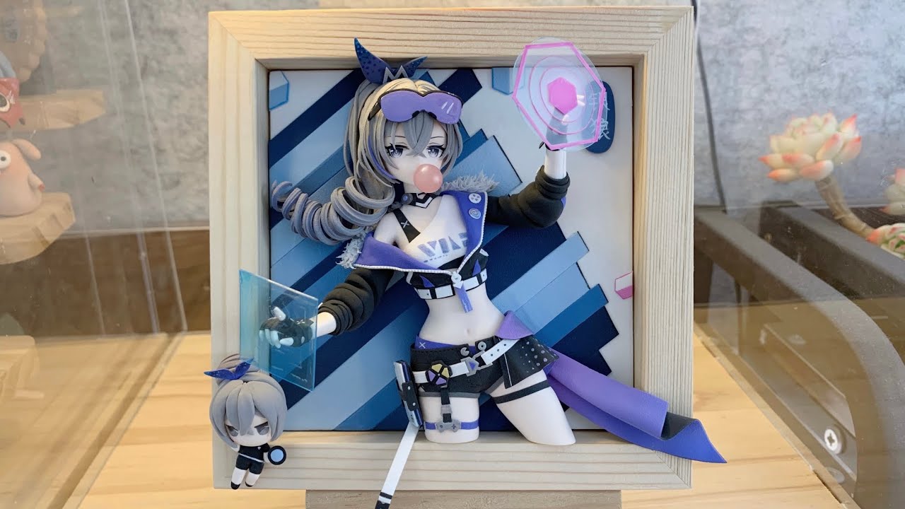 Silver Wolf from Honkai: Star Rail in Clay | Handmade Sculpture